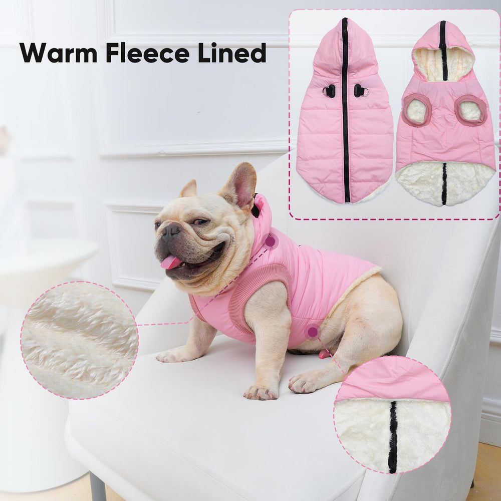 Vecomfy XS size guide image with chest measurement for proper fit.