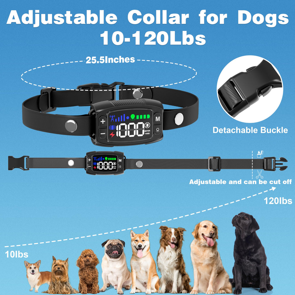 Veconix portable dog fence collar ideal for travel adventures