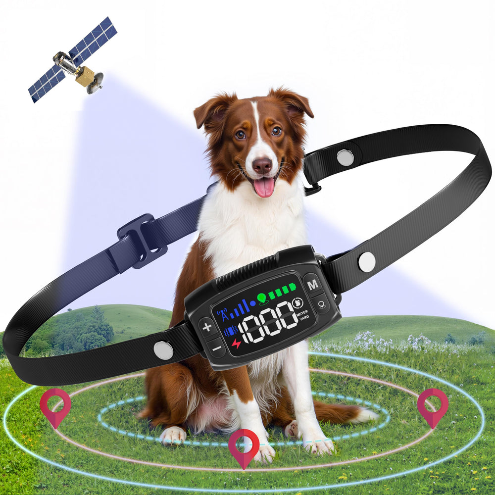Veconix GPS wireless dog fence collar for accurate boundary control