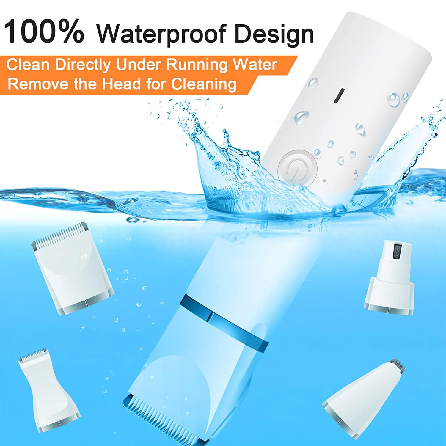 Veeconn dog clippers quiet motor enables calm grooming sessions.