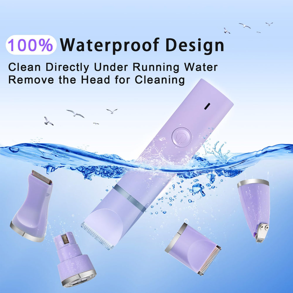 Veeconn low-noise operation image indicates calming clippers during grooming.