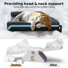 Veehoo non-slip feet keep the bed stable on outdoor surfaces.