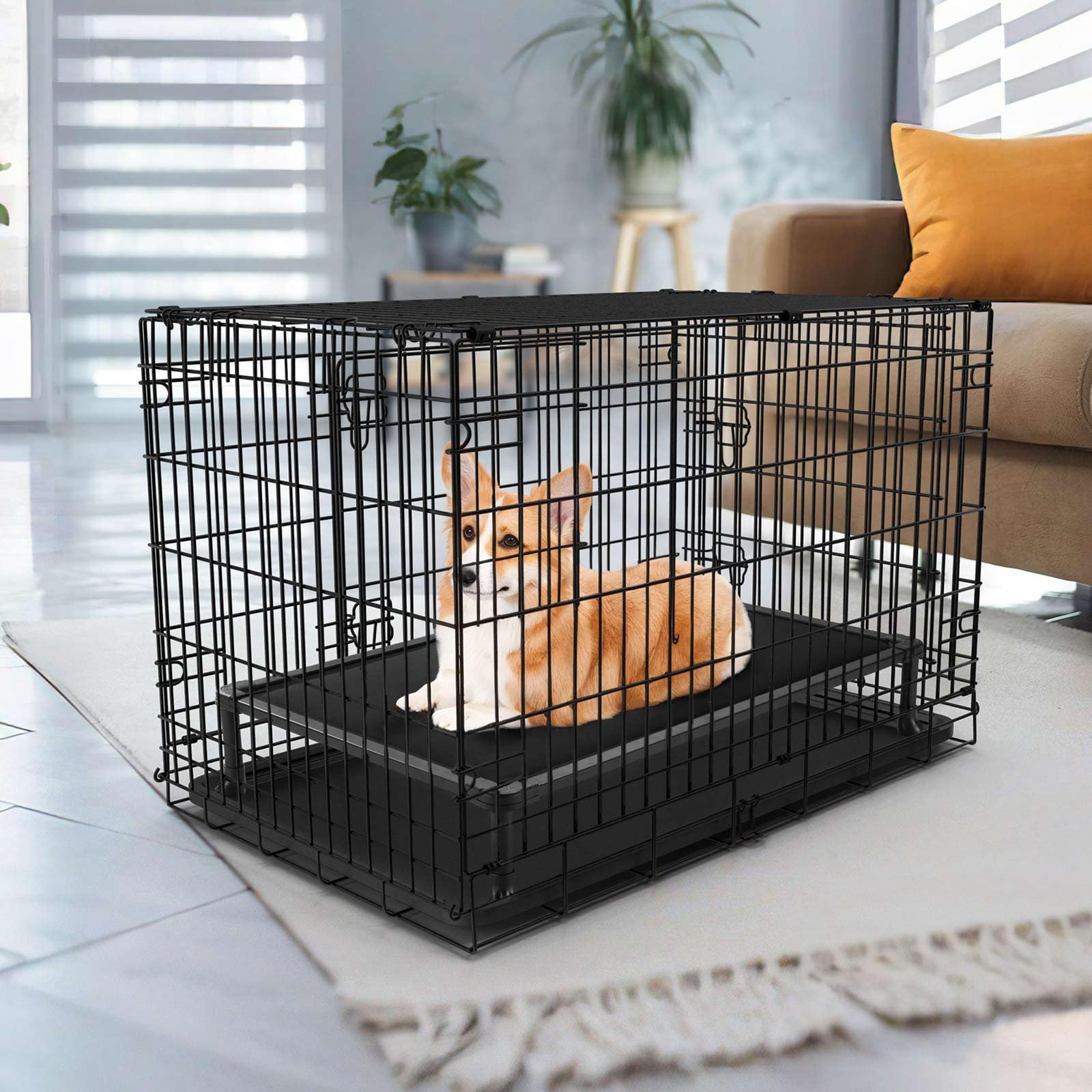 Veehoo Chew-Proof Elevated Bed crate-fit option demonstrates flexible crate compatibility.