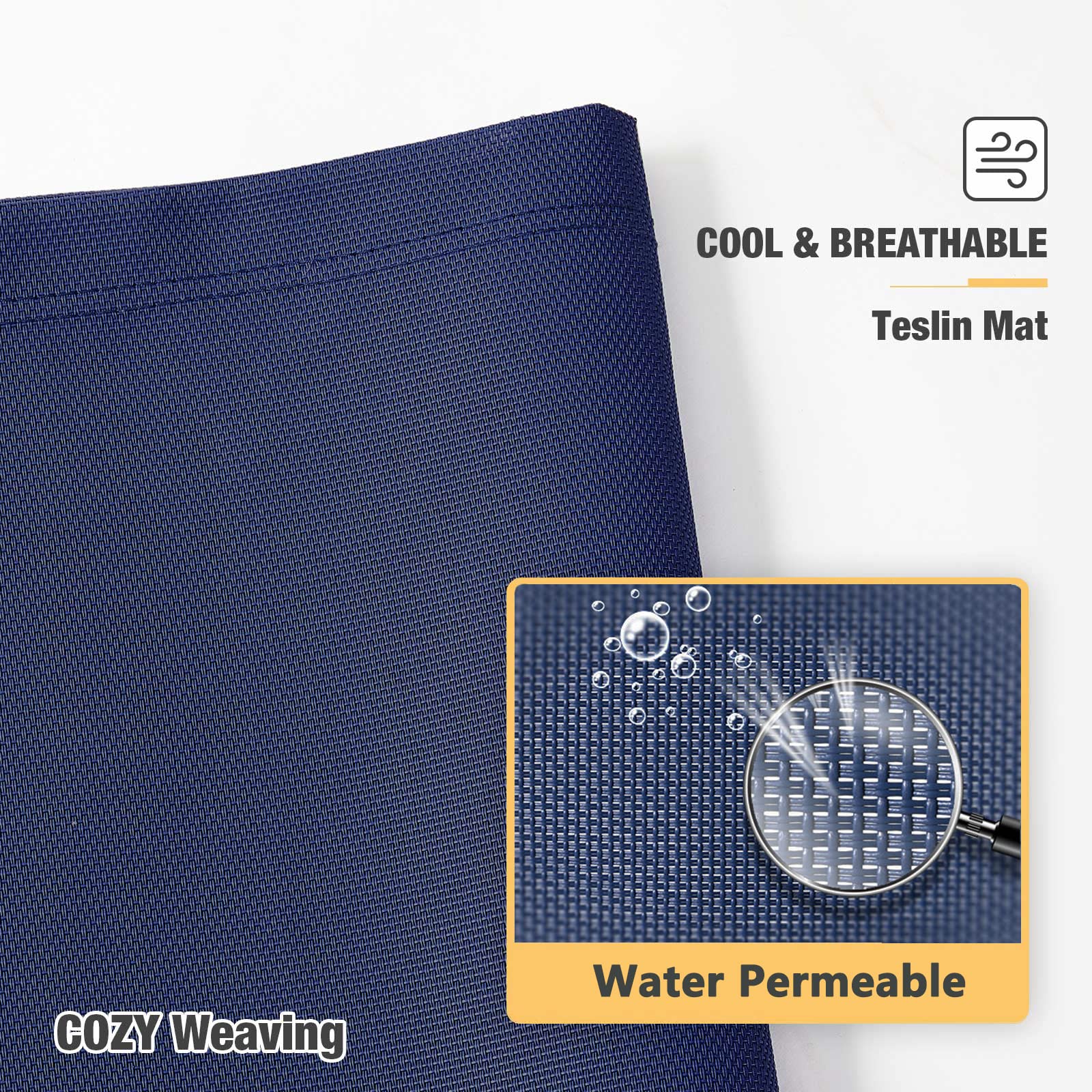 Veehoo bed is easy to clean with hose or wipe-down.