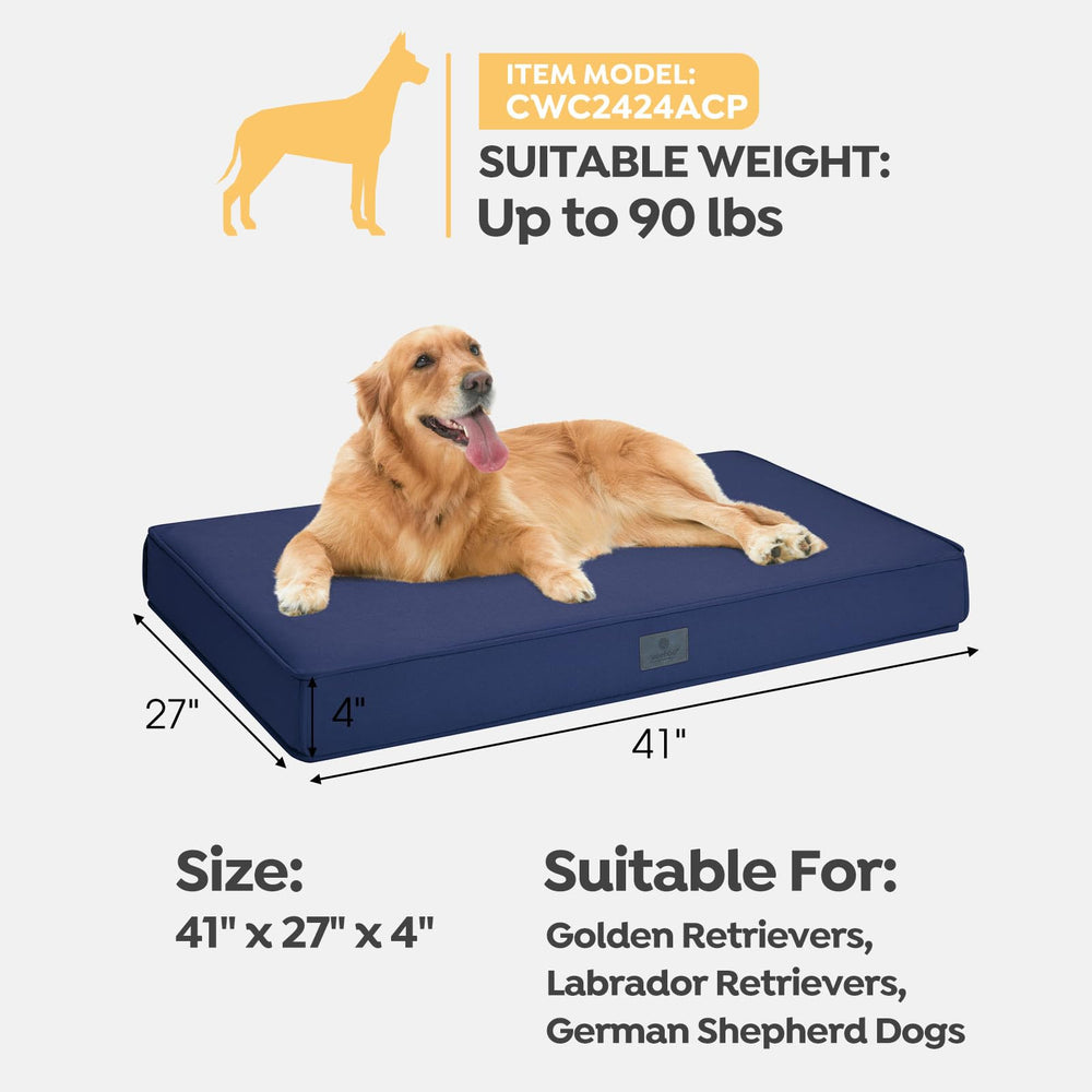Veehoo chew-proof dog bed in living room setup demonstrates versatile cozy space