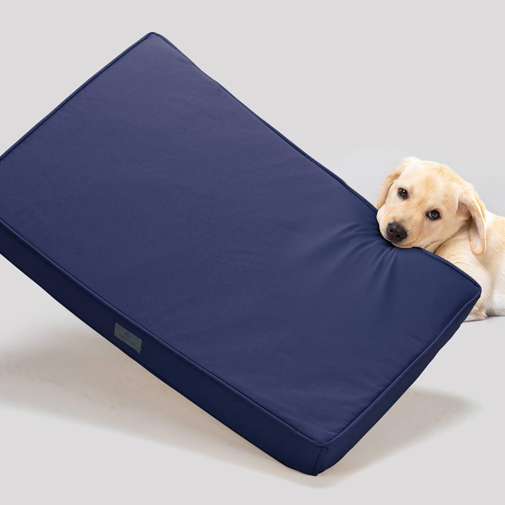 Veehoo chew-proof dog bed outer cover shows durable fabric for heavy chewers