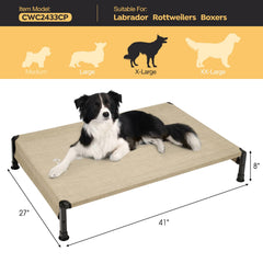 Veehoo bed anti-slip silicon feet prevent shifts on varied floors.