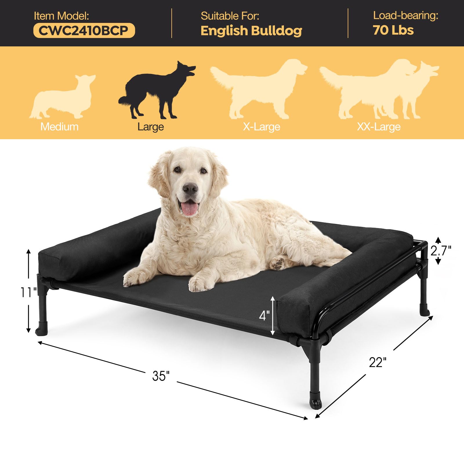 Veehoo easy-clean mesh promotes quick maintenance after outdoor use.