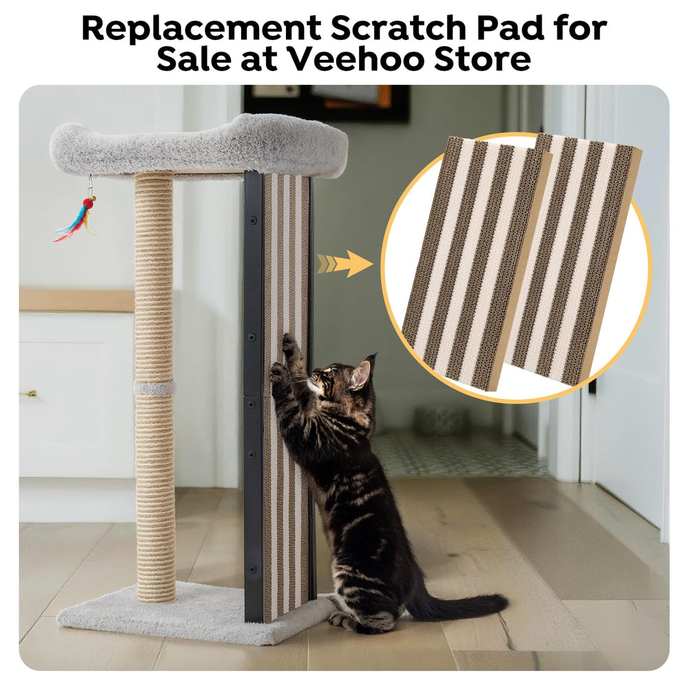Veehoo indoor-cat scratching solution offers a dedicated outlet for natural scratching and relaxation.