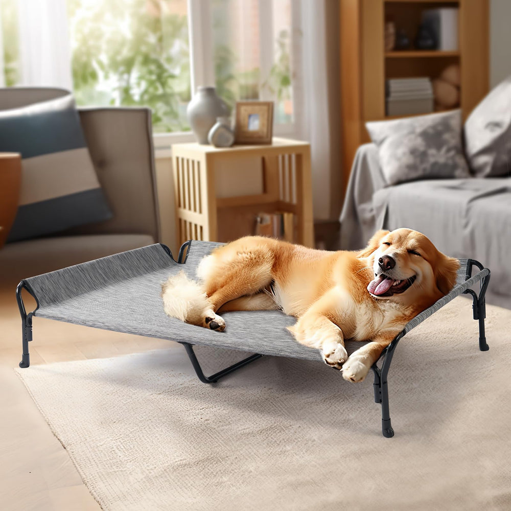 Veehoo non-slip feet protect floors and stabilize the bed during mounting