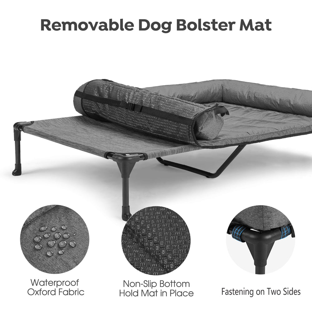 Veehoo Non-Slip Feet keep the bed steady on any surface.