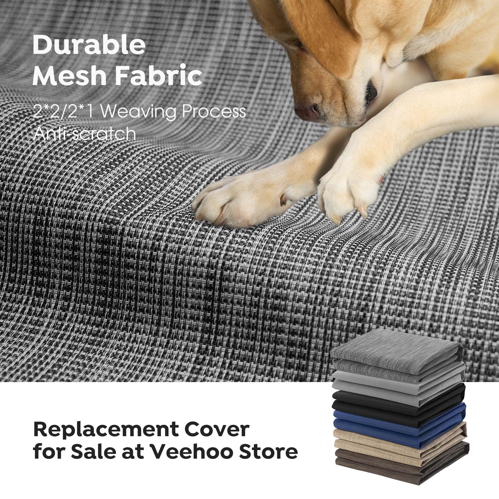 Veehoo non-slip feet prevent wobble on various floor surfaces