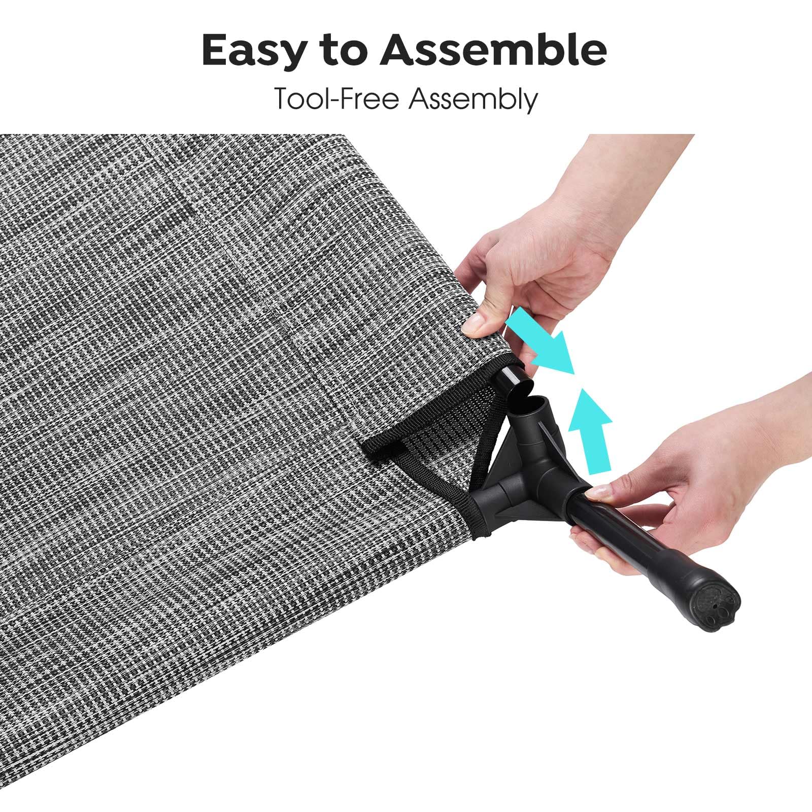 Veehoo Telsin fabric close-up shows breathable, scratch- and tear-resistant weave