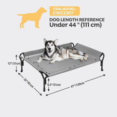 Veehoo slope headrest on dog bed providing neck-friendly support