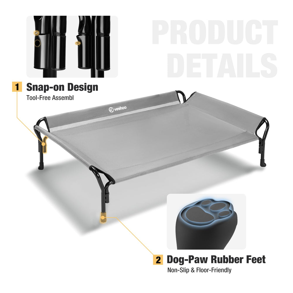 Veehoo Teslin mesh breathable mat promotes airflow and quick drainage