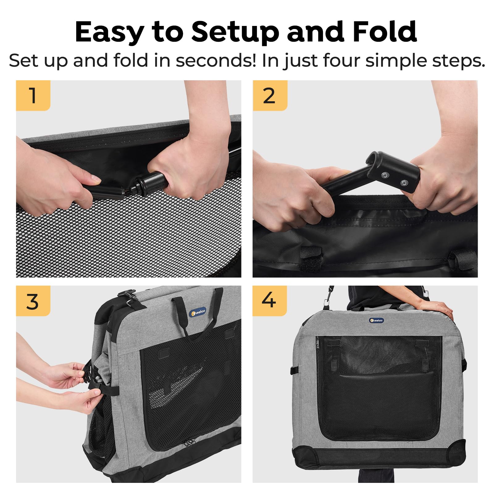 Veehoo waterproof bottom and side pockets keep gear dry on adventures