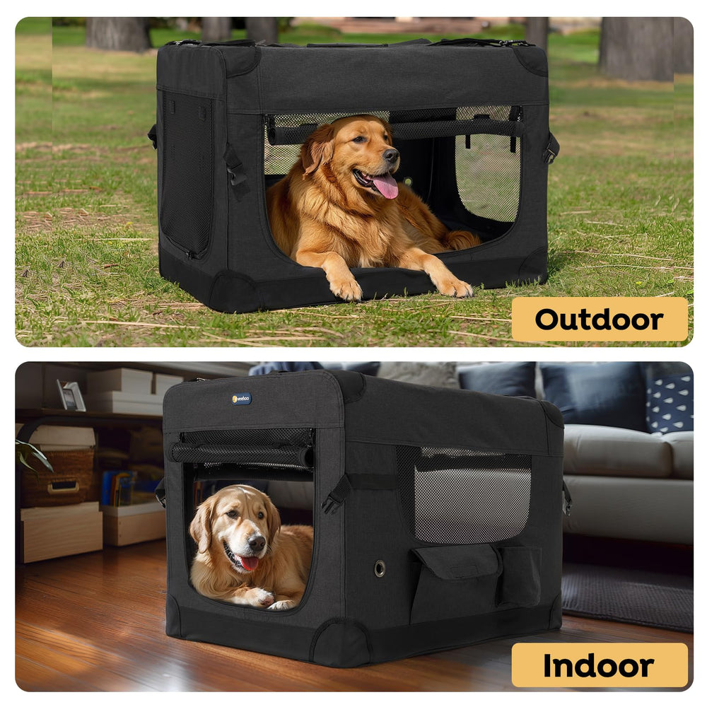 Veehoo anti-escape design with self-locking zippers and safety leash enhances containment.