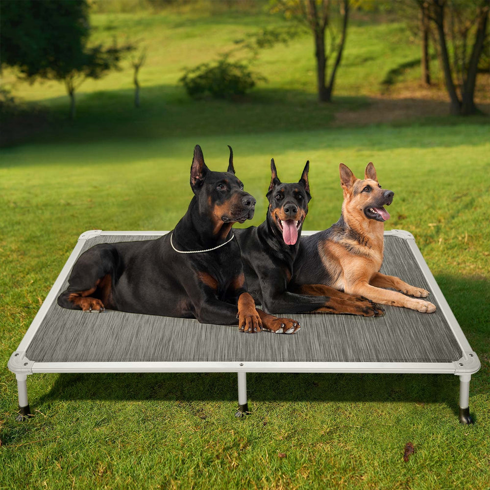 Veehoo Chew Proof Elevated Dog Bed easy cleaning with hose or wipe-down
