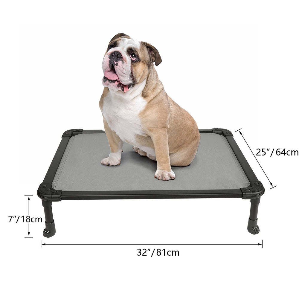 Veehoo chew-proof Textilene mesh surface offers breathable, easy-clean lounging