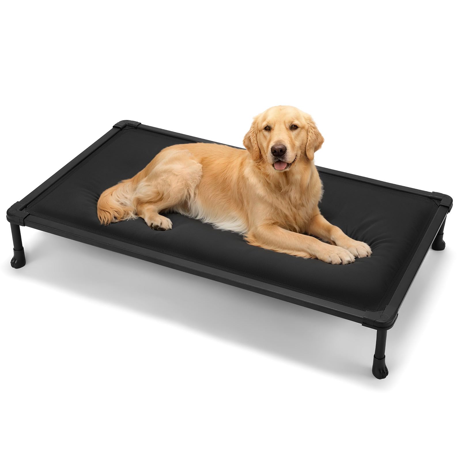 Veehoo chewproof elevated bed waterproof mat image showcases easy cleaning and quick drying.