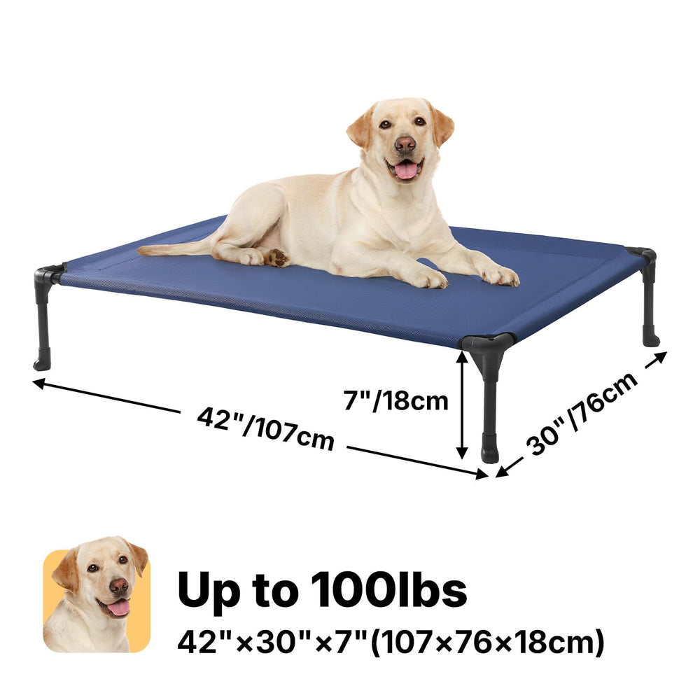 Veehoo bed supports up to 150 pounds for large breeds