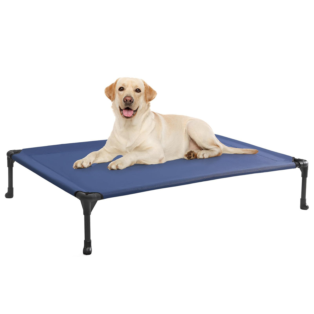 Veehoo cooling elevated dog bed center mesh for airflow and cooling comfort