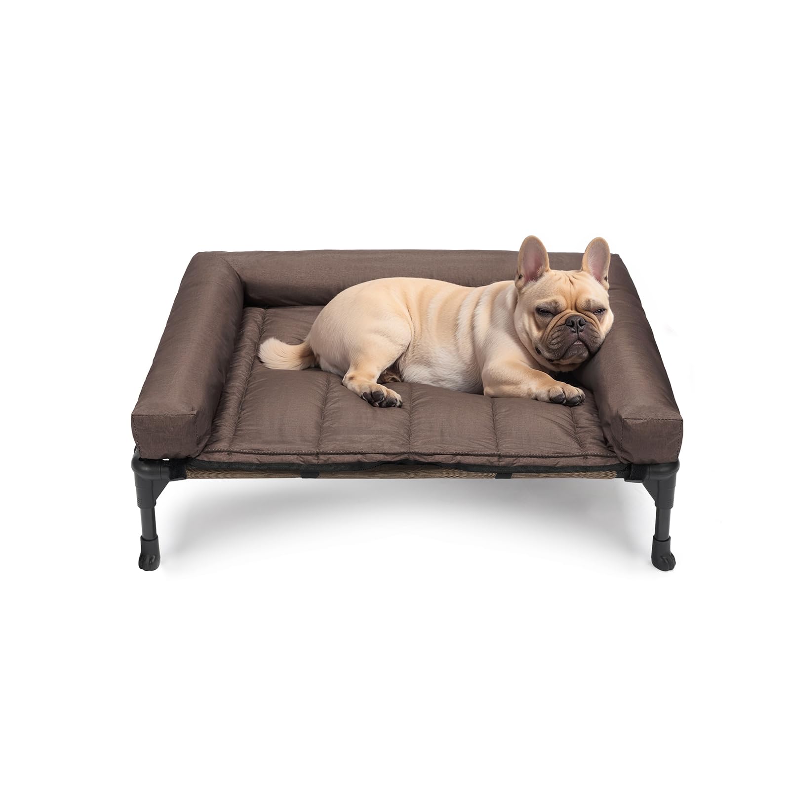 Veehoo cooling elevated dog bed frame for stable support and breathable comfort.
