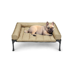 Veehoo cooling elevated dog bed frame promotes airflow and comfortable elevated lounging.