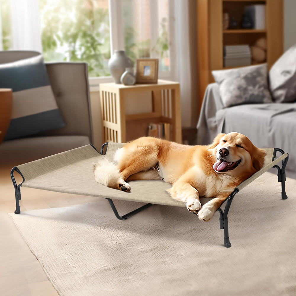 Veehoo headrest close-up demonstrating ergonomic neck support for dogs.