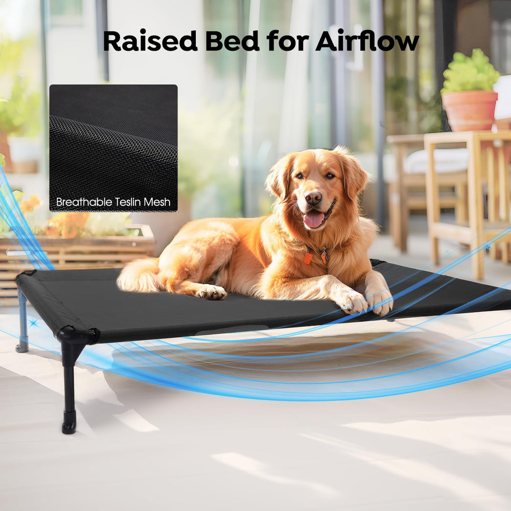 Veehoo bed ideal for indoor and outdoor use with portable setup