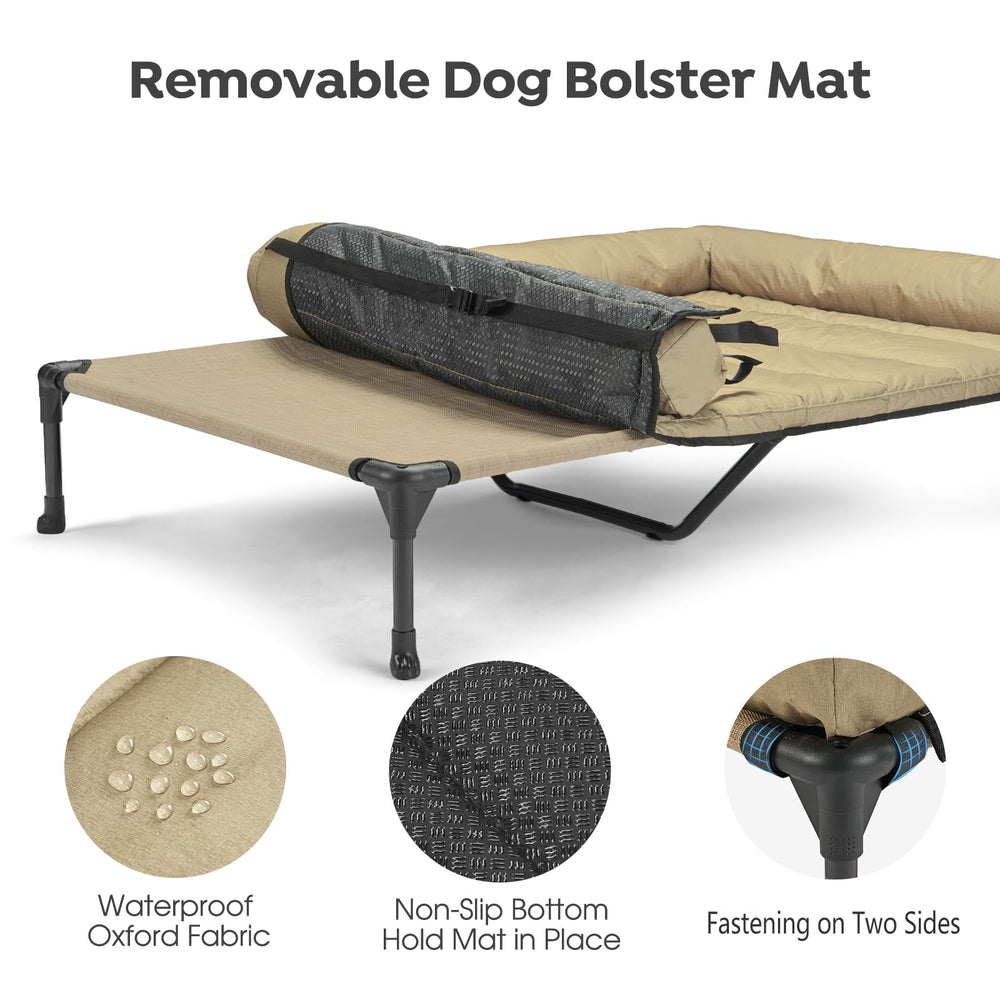 Close-up of anti-scratch surface and waterproof bolster for lasting durability.