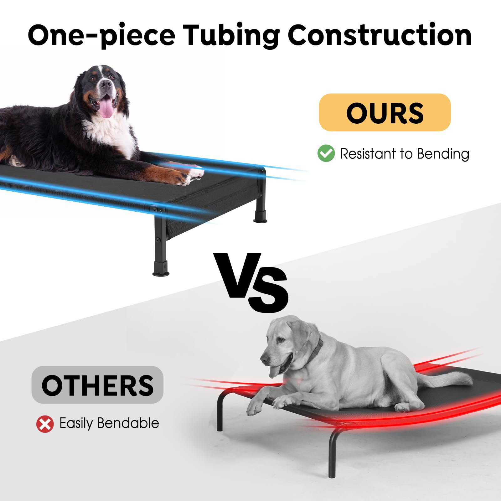 Veehoo Teslin mesh center promotes airflow for cooling comfort.