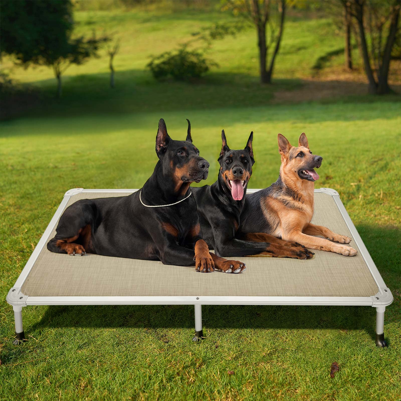 Veehoo XXL bed with easy assembly tools included