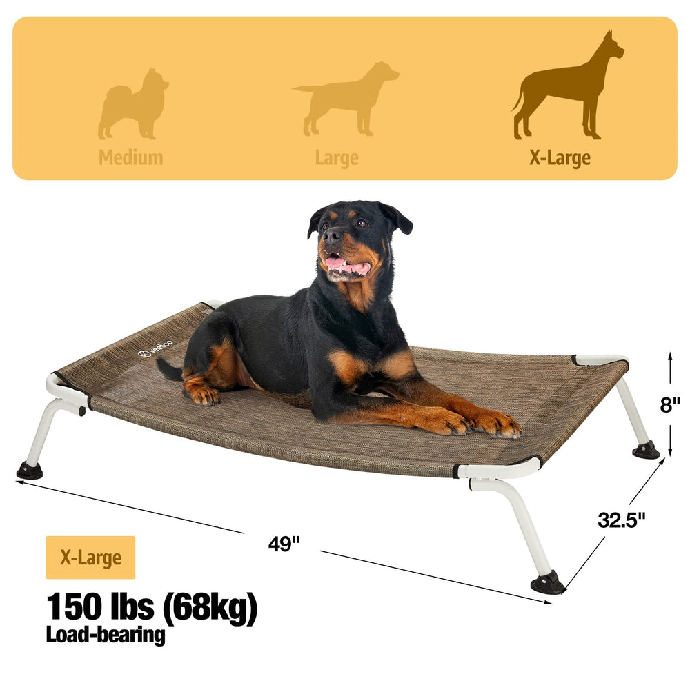 Veehoo dog bed camping setup keeps pets cool on trips