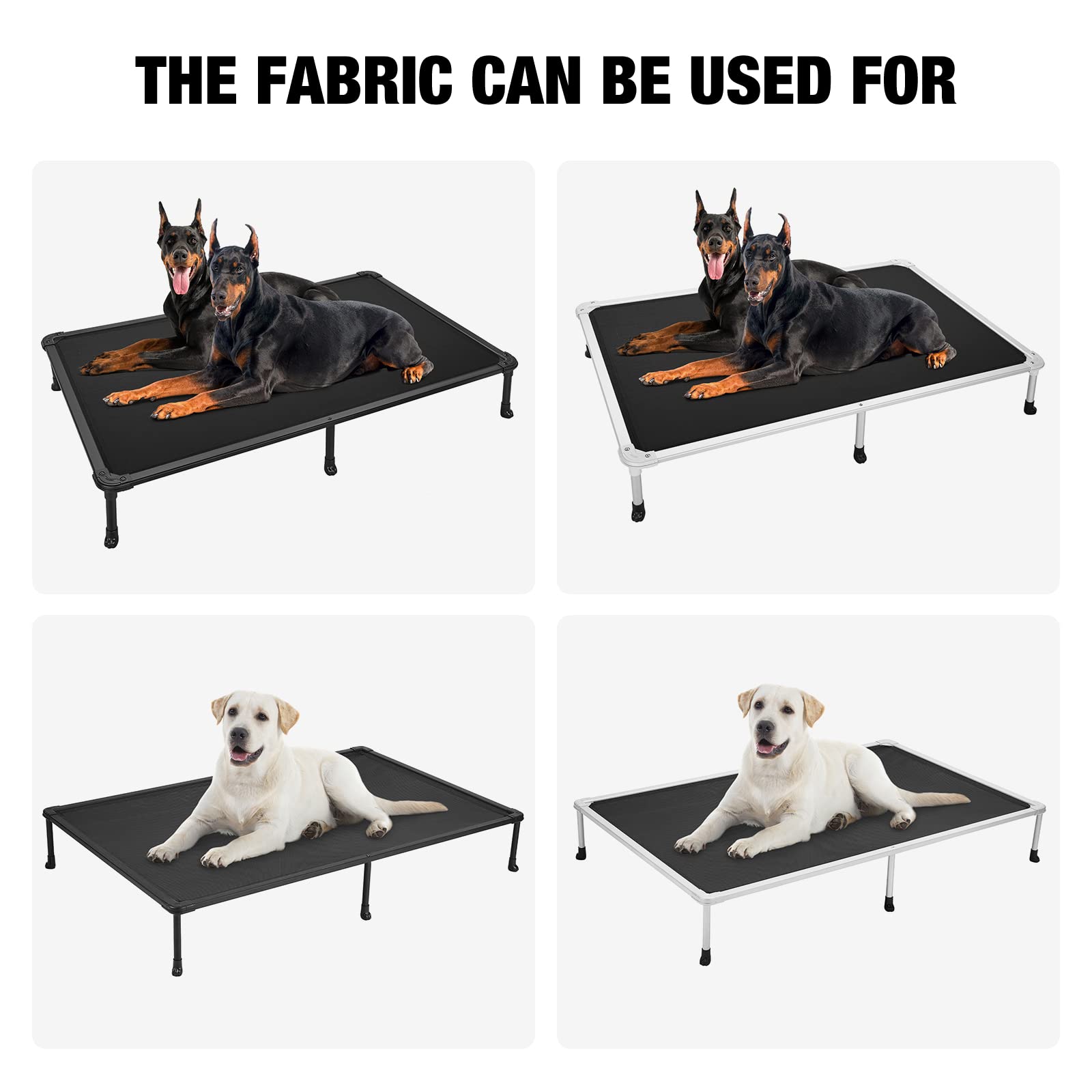 Veehoo dog bed cover durable anti-scratch material resists pawing and rough play