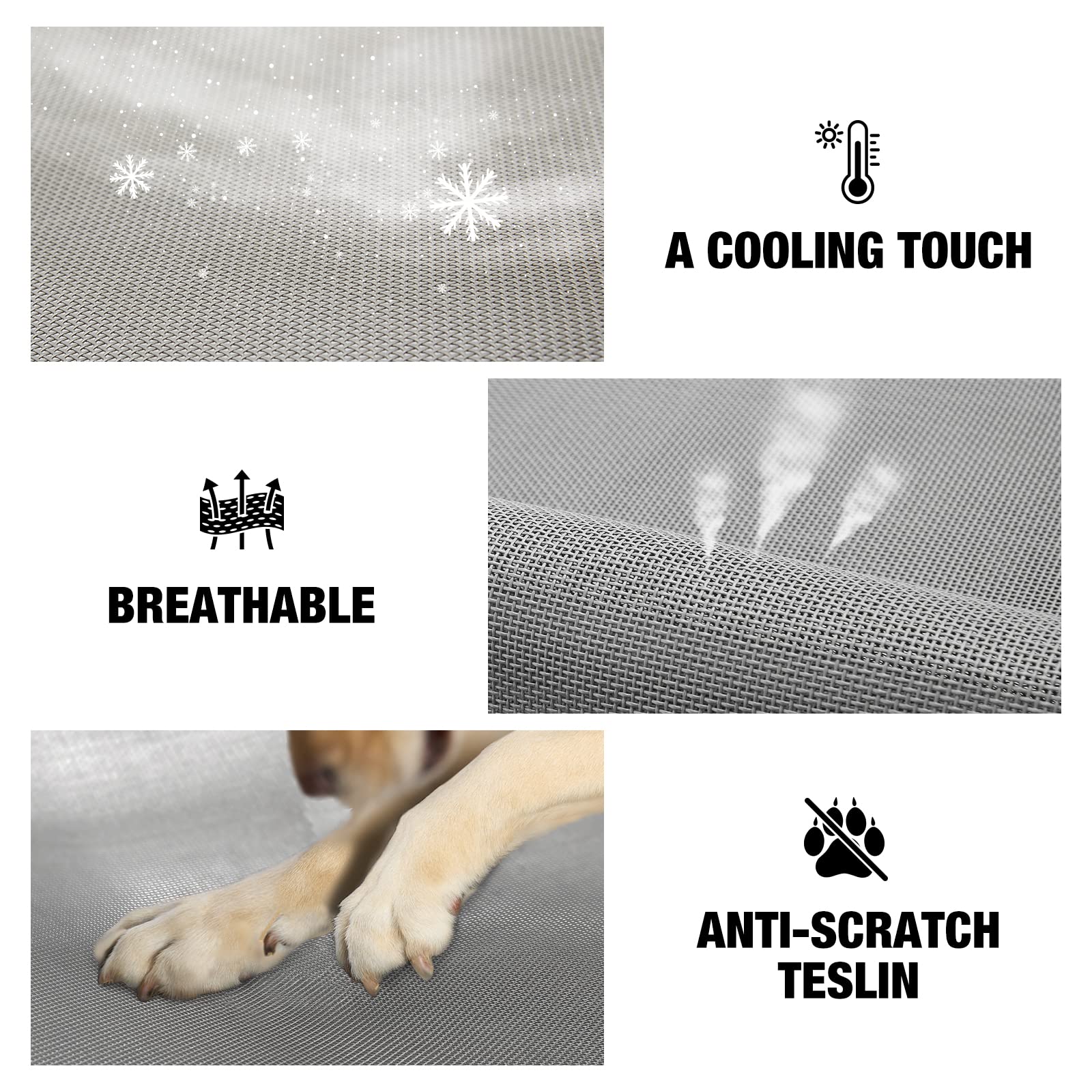 Veehoo dog bed cover easy-clean design simplifies laundry and maintenance