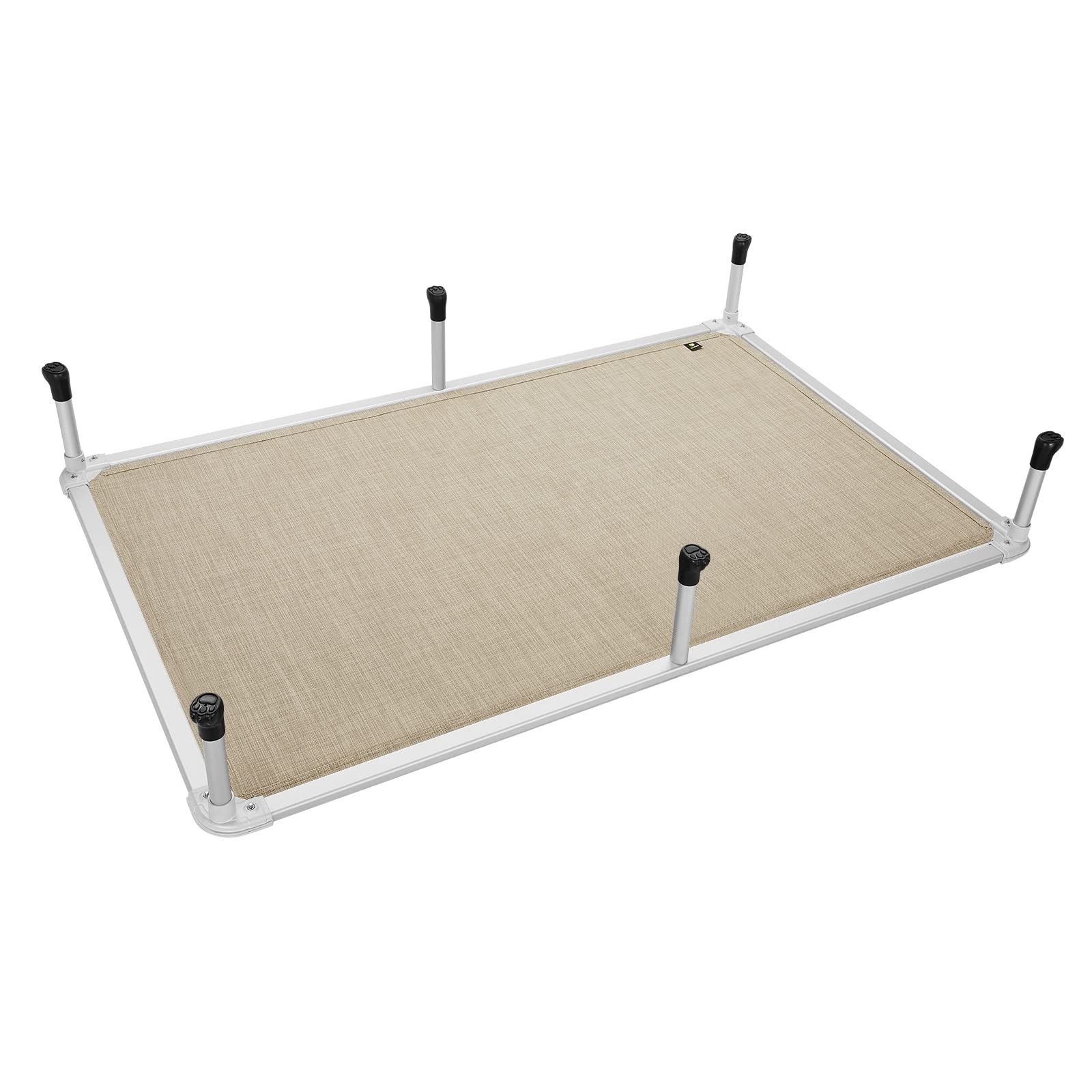 Edge-wrapped frame deters chewing on the Veehoo bed