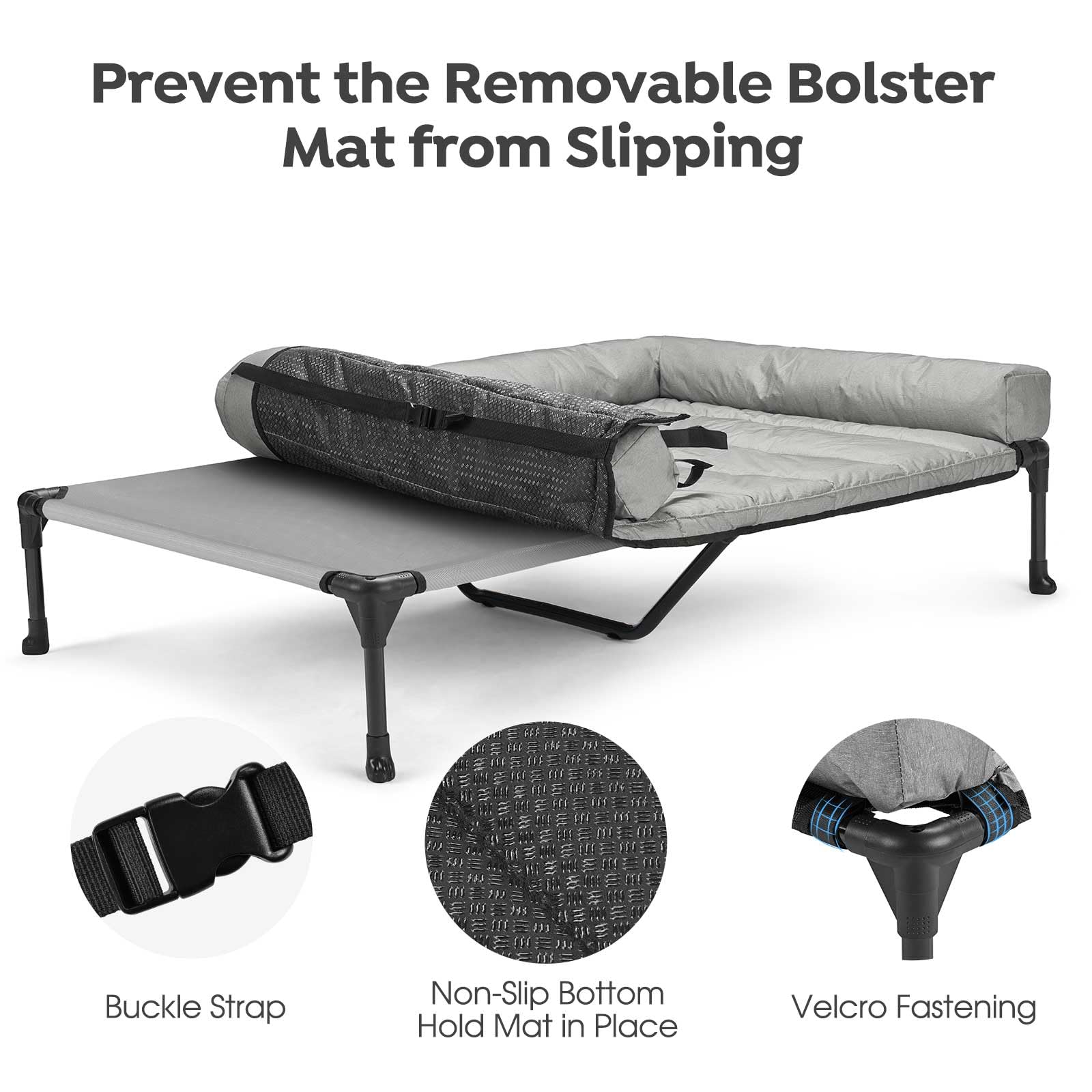 Veehoo non slip feet ensure stability on various surfaces