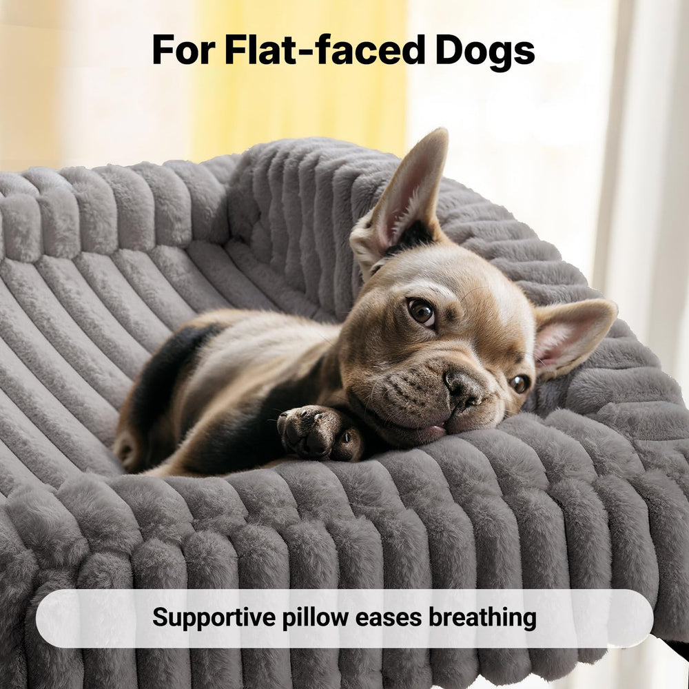 Veehoo dog bed washable cover image demonstrates easy cleaning and maintenance.