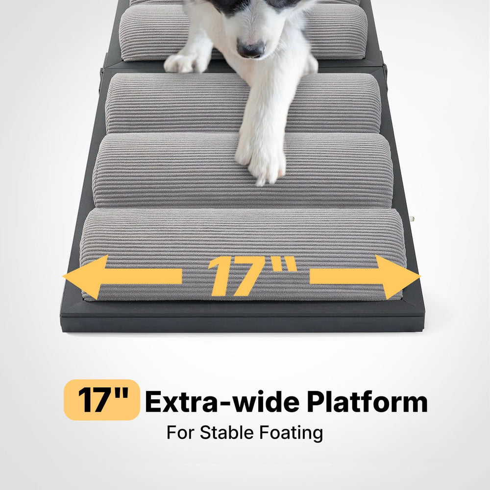 Veehoo dog ramp high-load capacity supports most dogs and even sturdy cats