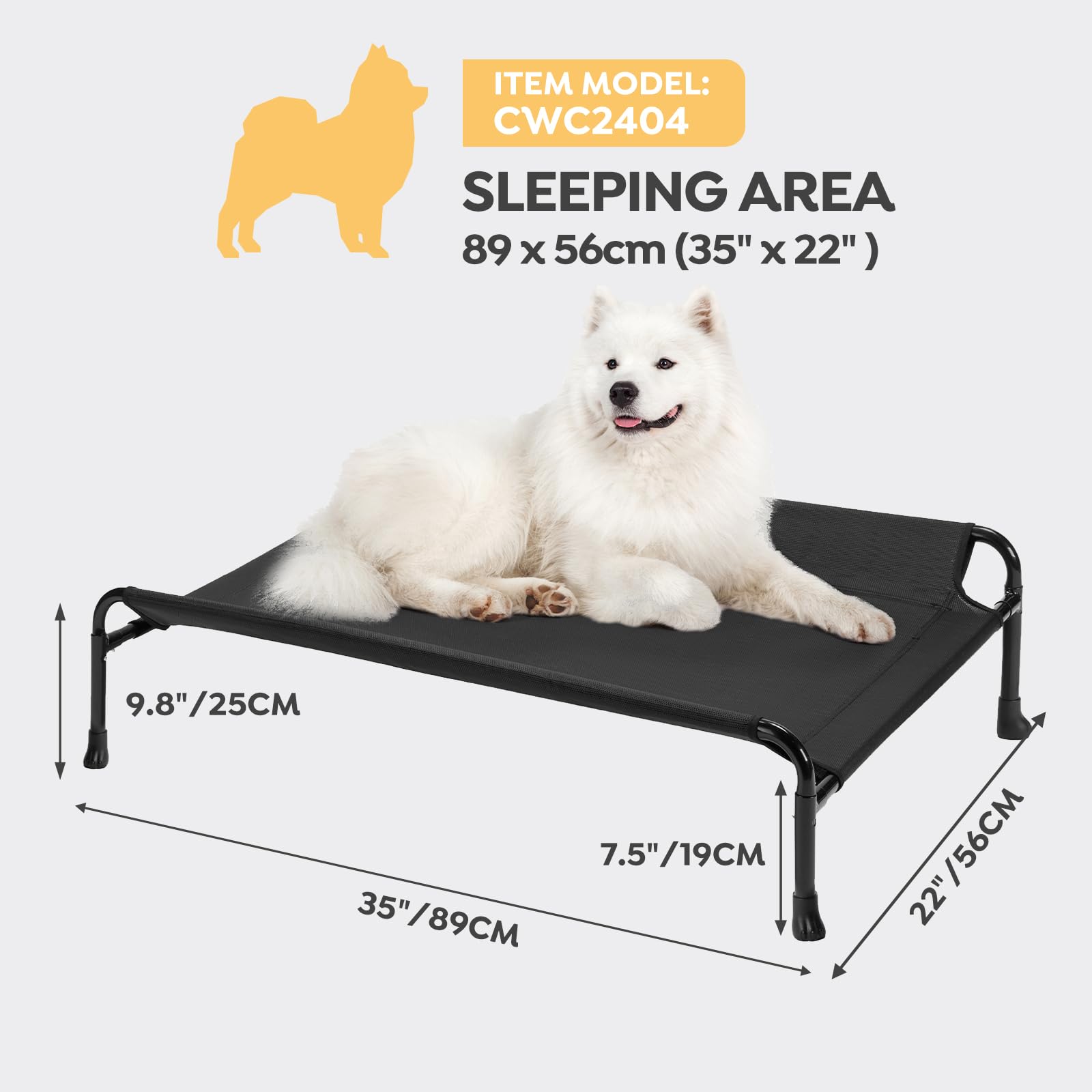 Veehoo Teslin mesh center promotes airflow to keep dogs cool.