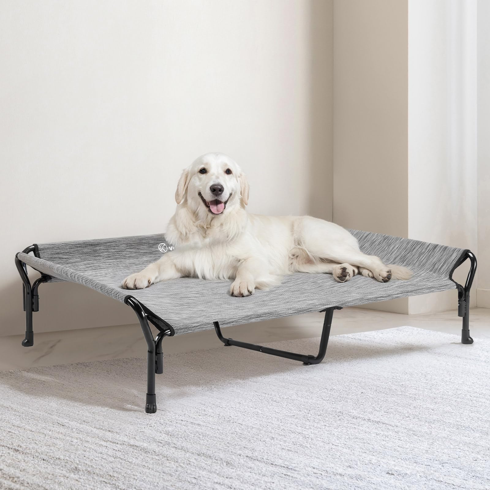 Veehoo indoor-outdoor compatible bed enables versatile use in any space.