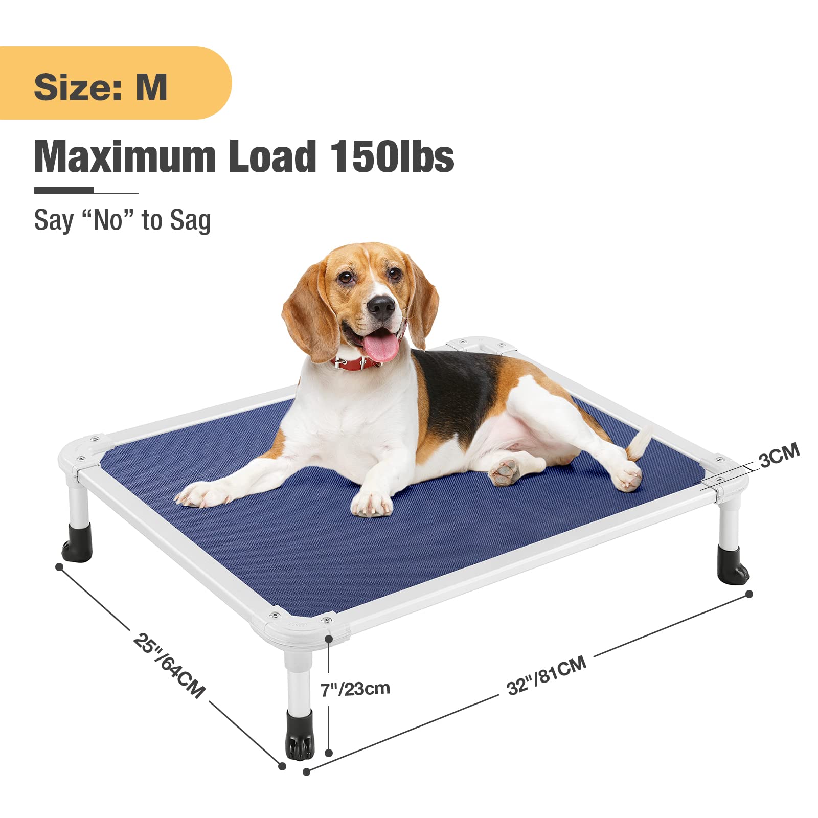 Veehoo no-slip feet design prevents sliding on floors.