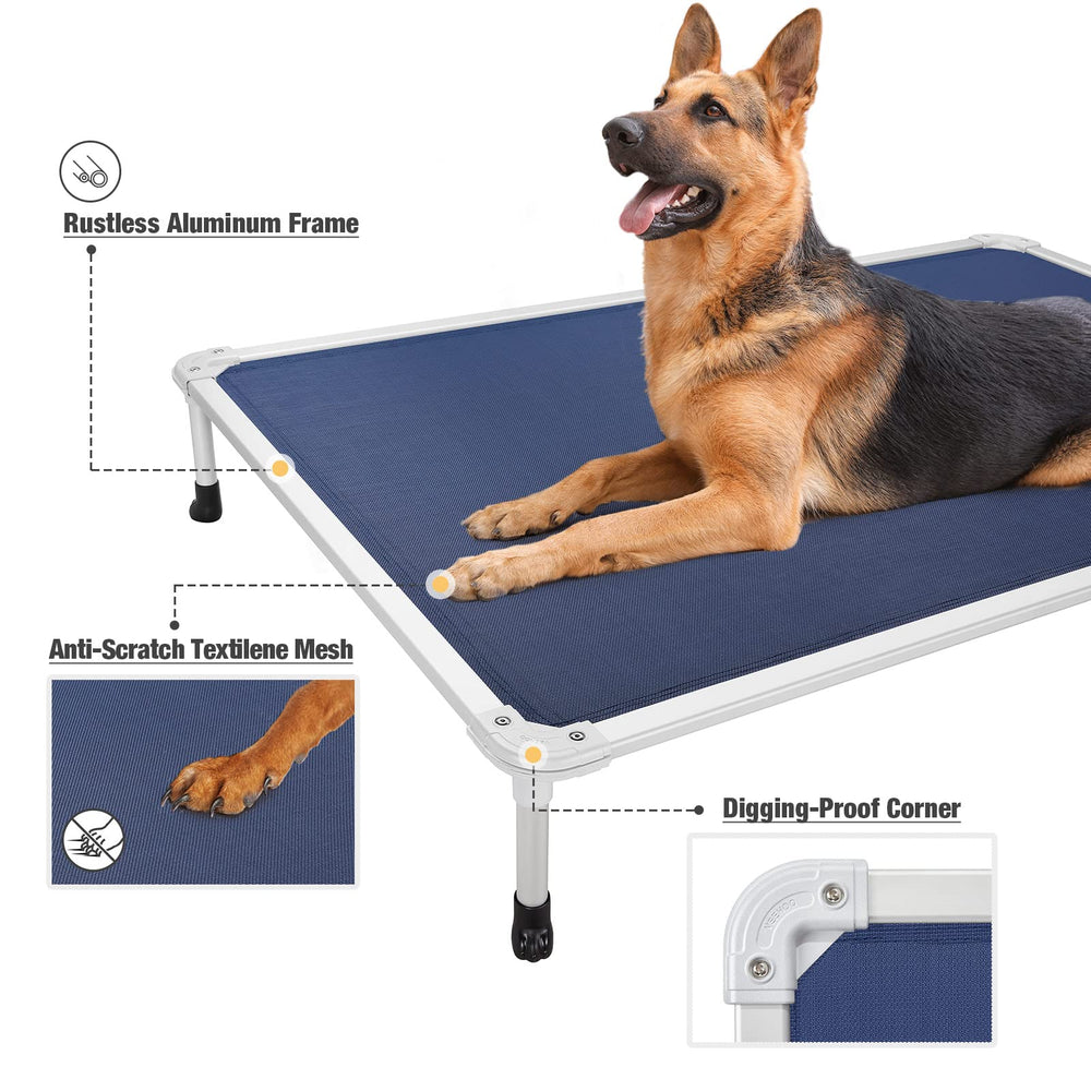 Veehoo no-slip feet design keeps the bed stable on any floor.