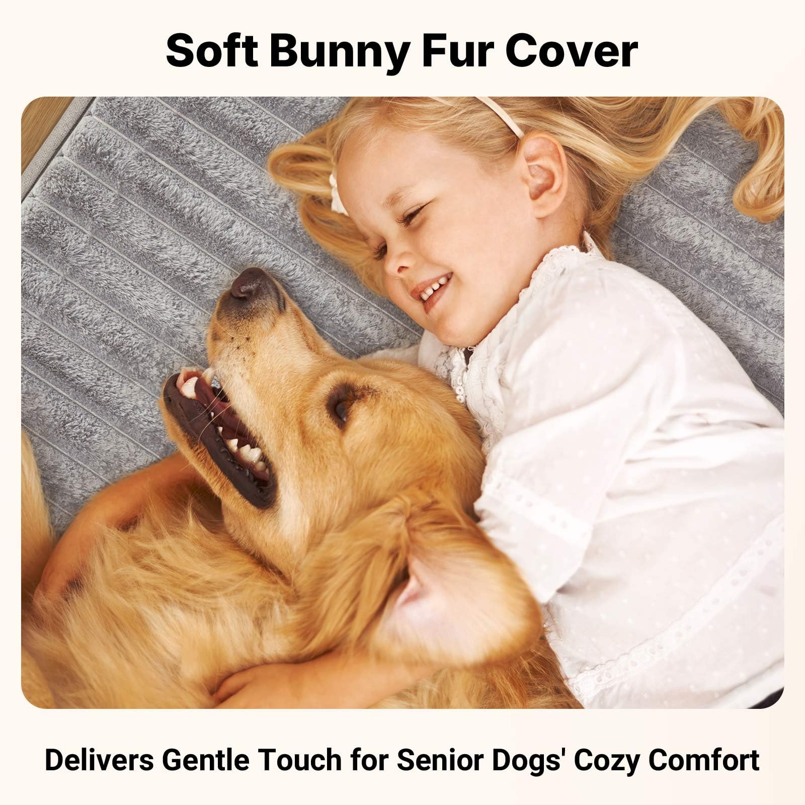 Veehoo non-slip bottom keeps the bed steady during use.