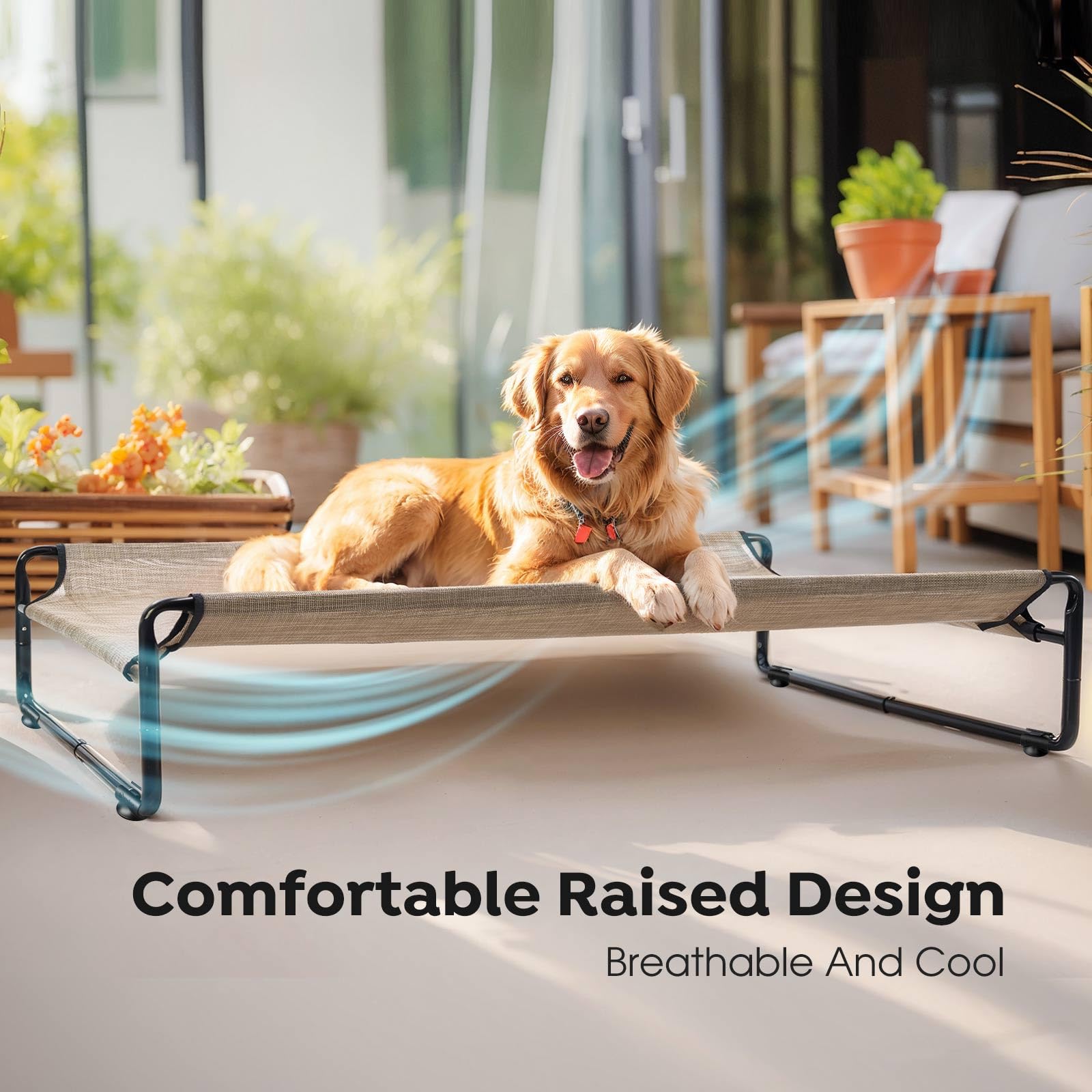 Veehoo Original assembled bed; quick tool-free setup for on-the-go use.