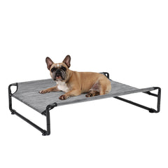 Veehoo original outdoor elevated dog bed frame delivers outdoor durability and cooling support.