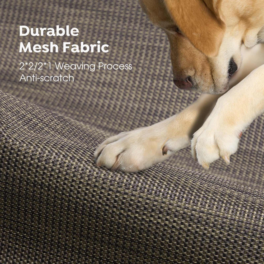 Veehoo bed mesh drains water quickly to prevent puddles.
