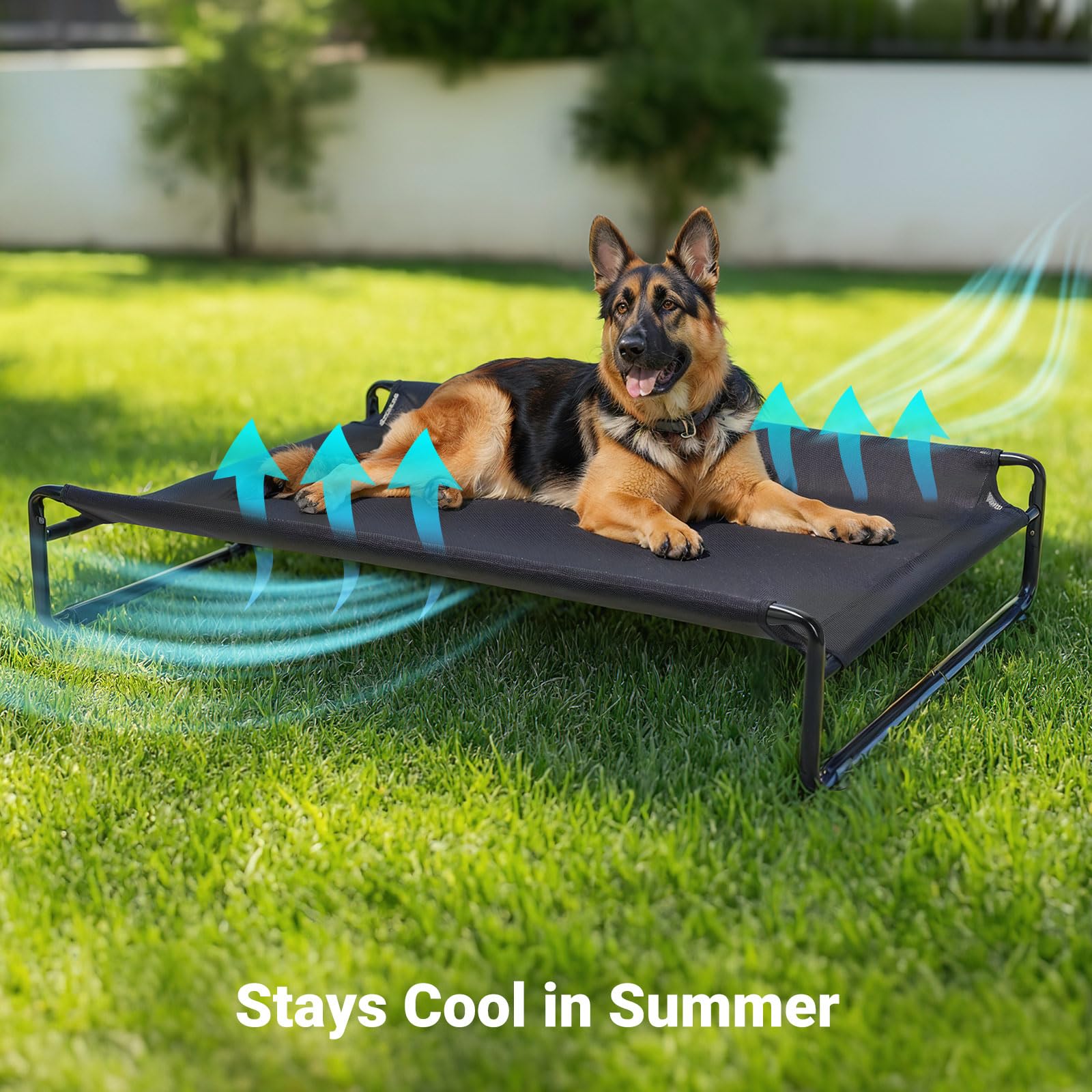 Veehoo water-pass-through mesh prevents puddles and dries quickly after rain.