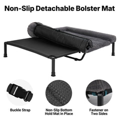 Veehoo Orthopedic Elevated Dog Bed 53x37 inch dimensions shown for large dogs